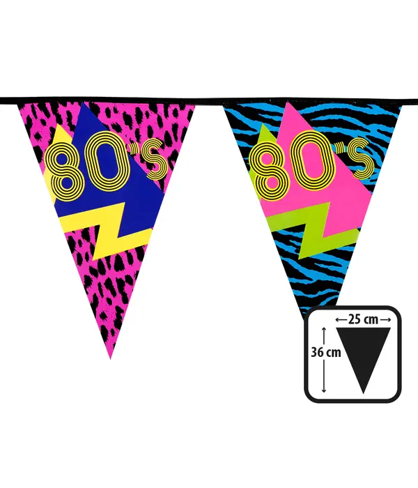 Vlaggenlijn 80's party