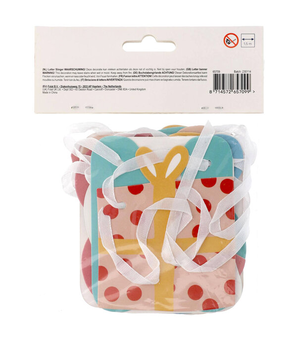 Letterslinger Welkom Sint & Pieten Cartoon (1,5m)