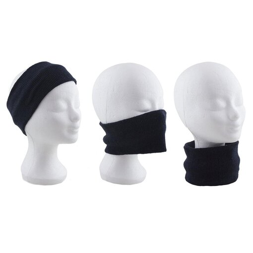 Zwarte Kraag Halswarmer