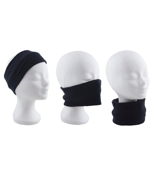 Zwarte Kraag Halswarmer