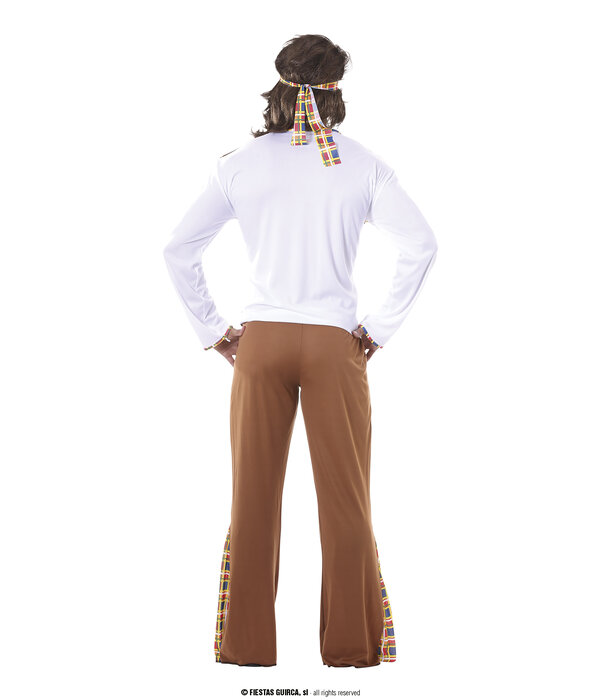 Hippie Flower Power Kostuum Man
