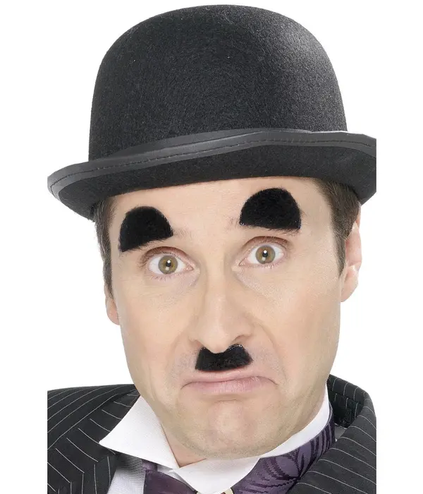 Snor En Wenkbrauwen Set Chaplin