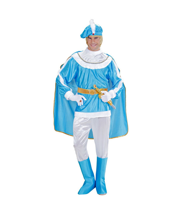 Blauwe prins kostuum