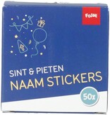 Naamstickers Sint & Piet Cartoon (50st)