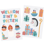 Raamstickers 'Welkom Sint & Pieten' (13st)