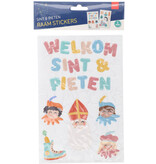 Raamstickers 'Welkom Sint & Pieten' (13st)
