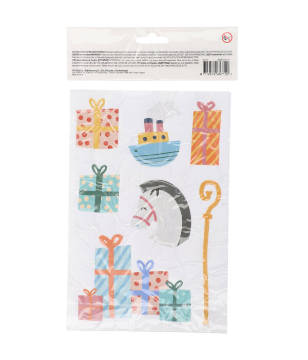 Raamstickers 'Welkom Sint & Pieten' (13st)