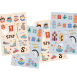 Stickervellen Sint & Piet Cartoon