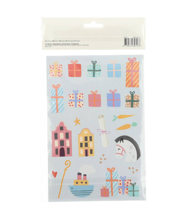 Stickervellen Sint & Piet Cartoon