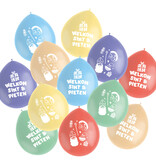 Ballonnen 'Welkom Sint & Pieten' (12st)