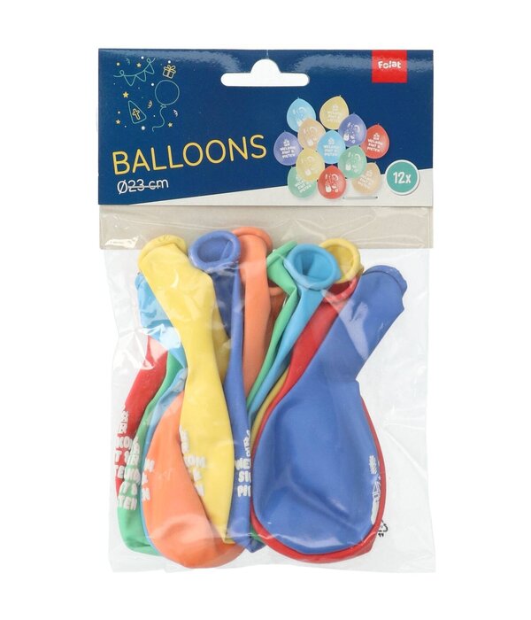 Ballonnen 'Welkom Sint & Pieten' (12st)