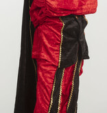 Pietenpak meisje rood/zwart luxe