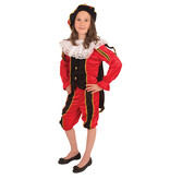Pietenpak meisje rood/zwart luxe