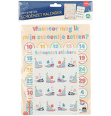 Aftelkalender Sint & Piet Cartoon