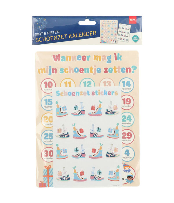 Aftelkalender Sint & Piet Cartoon