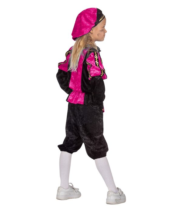 Pietenpak Kind Pink/Zwart Luxe