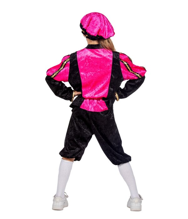 Pietenpak Kind Pink/Zwart Luxe