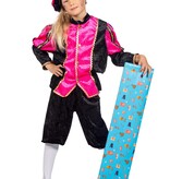 Pietenpak Kind Pink/Zwart Luxe