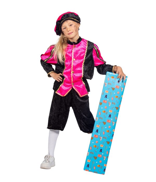 Pietenpak Kind Pink/Zwart Luxe