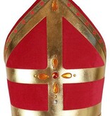 Sint mijter Stefan katoenfluweel