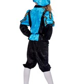 Pietenpak Kind Lichtblauw/Zwart Luxe
