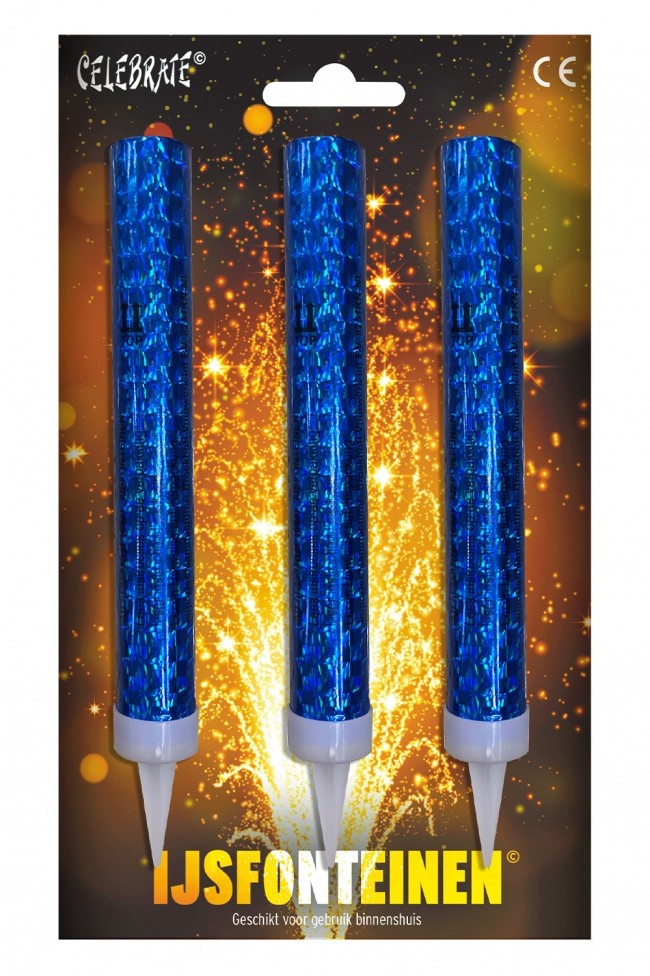 Ijsfonteinen blauw (3st) afbeelding