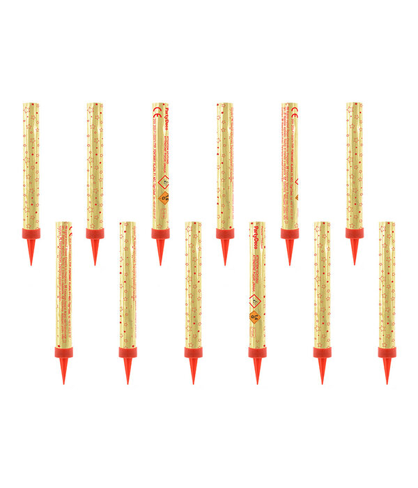 Gouden Party Fonteinen (12st)