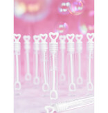 Bellenblaas Flesjes Wit Hart (48st)