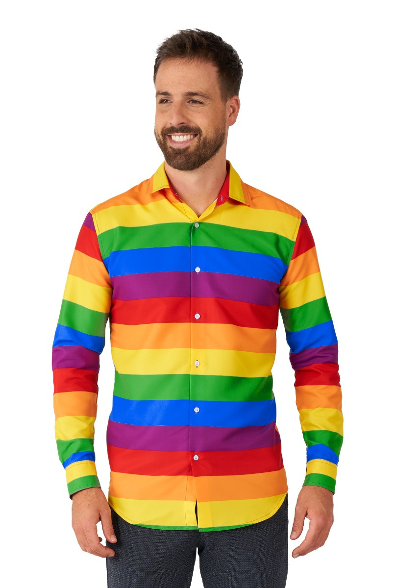 Blouse Regenboog Heren Suitmeister afbeelding