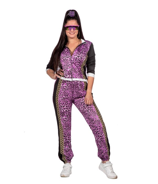Fout Trainingspak Panter Paars Vrouw