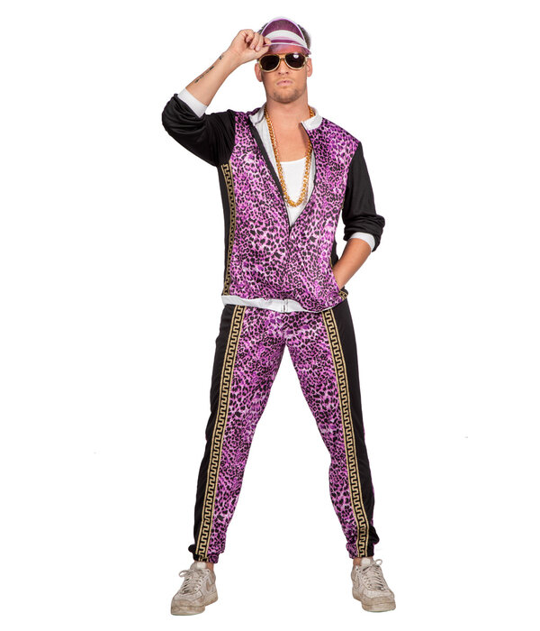 Fout Trainingspak Panter Paars Man