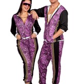 Fout Trainingspak Panter Paars Man