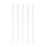 100 Ballonstokjes Wit Biologisch Afbreekbaar (40cm)
