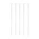 100 Ballonstokjes Wit Biologisch Afbreekbaar (40cm)