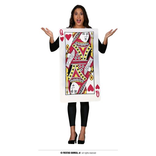 Kaart Hartenvrouw Koningin kostuum