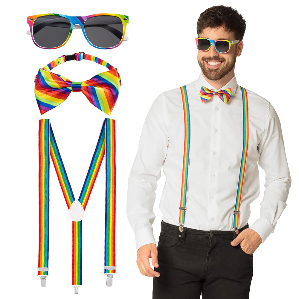 Accessoireset Regenboog 3-Delig afbeelding