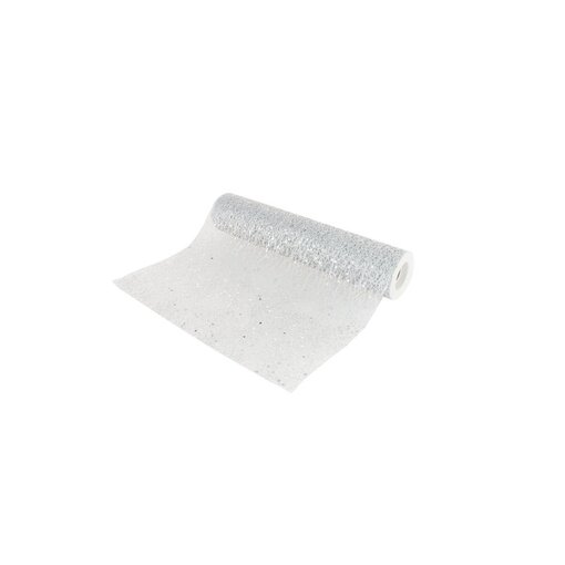 Rol Tafelloper Zilver Glitter (500x30cm)