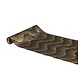 Zwarte Tafelloper Gold Metal Waves (300x28cm)