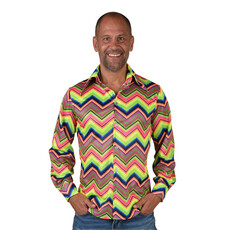 Party Blouse Zigzag Colorful Heren