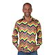 Party Blouse Zigzag Colorful Heren
