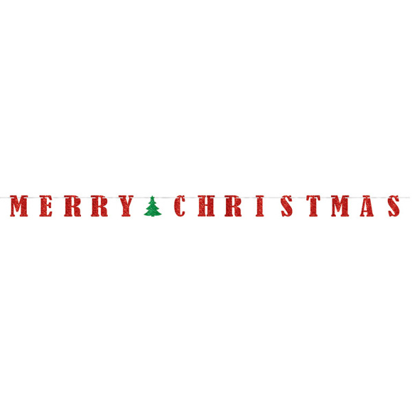 Letter Slinger Merry Christmas Rood
