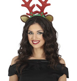 Rendier Haarband met rode Gewei Dancer