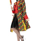 Carnavalsjas Vrouw Rood/Geel/Groen Patroon Elise