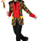 Carnavalsjas Heren Rood/Geel/Groen Patroon Martijn