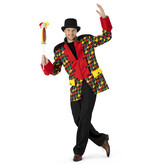 Carnavalsjas Heren Rood/Geel/Groen Patroon Martijn