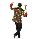 Carnavalsjas Heren Rood/Geel/Groen Patroon Martijn
