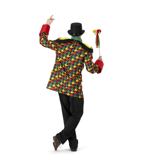 Carnavalsjas Heren Rood/Geel/Groen Patroon Martijn