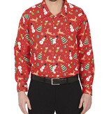 Kerst Overhemd Kerstfiguren Rood Rendier