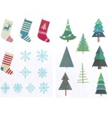 Raamstickers Kerst Winter Holly Jolly (20st)