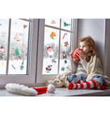 Raamstickers Kerstsymbolen Holly Jolly (27st)